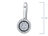 Серьги из белого золота с бриллиантами э0901сг08200114