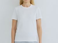 Базовая футболка из плотного хлопка, Белый