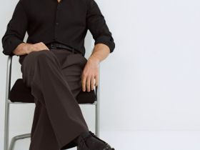 Базовая рубашка Slim, Черный