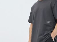 Футболка с текстовым принтом, Серый