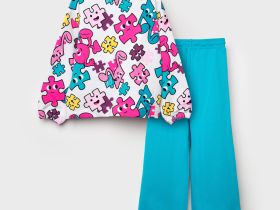 Комплект трикотажный для девочек: толстовка, брюки