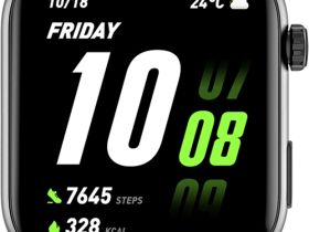 Умные часы HONOR Choice Watch 2i Чёрные с чёрным ремешком