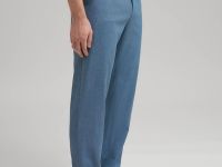 Брюки полуприлегающего кроя со льном