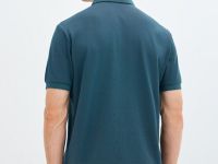 Поло из шелковистого пике, Зеленый