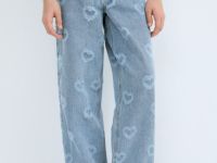 Прямые джинсы для девочек, Голубой