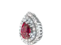Подвеска из белого золота с рубином э4780пд04210460