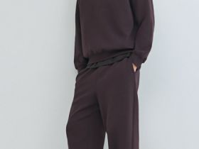 Широкие трикотажные брюки Wide leg, Фиолетовый