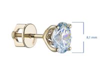 Пусеты из желтого золота э0312пс11231163_white