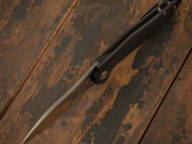 Складной нож CJRB Agave, сталь D2, рукоять G10, черный