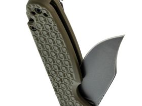 Складной нож Daggerr Leprechaun olive BW DL, сталь 8Cr14MoV, рукоять FRN