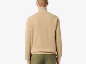 Мужская толстовка Lacoste на молнии с высоким воротом