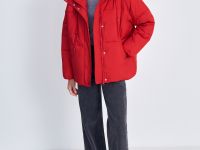 Утепленная куртка свободного силуэта