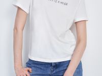 Футболка свободного силуэта с принтом