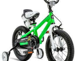Детский велосипед Royal Baby Freestyle Steel 14, год 2022, цвет Зеленый