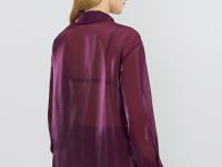 Блузка из органзы, Фиолетовый