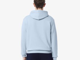 Мужское худи Lacoste классического кроя с флисом