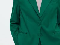 Жакет с отложным воротником свободного силуэта