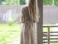 Платье Lino, серое