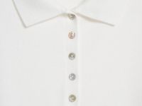 Джемпер с коротким рукавом, Белый