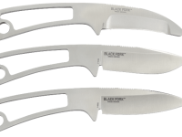 Набор из 3-х ножей фиксированным клинком CRKT BLACK FORK Hunting Knife Set, сталь 8Cr13MoV, цельнометаллические
