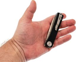 Складной нож Dr.Tech W3896MB, сталь D2, рукоять микарта, черный