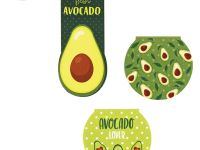Закладки магнитные для книг MESHU "Avocado" 3 шт, 75*115 мм