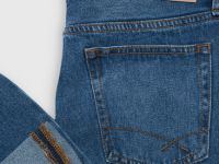 Прямые джинсы, Синий
