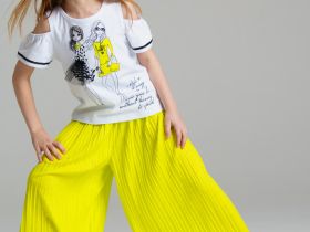 Брюки трикотажные для девочек