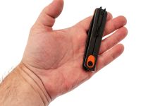 Складной нож SRM 135L-GJ, сталь 14C28N, рукоять G10, оранжевый/черный