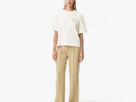 Женская футболка Lacoste свободного кроя