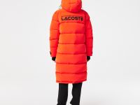 Женское стеганая куртка-пуховик Lacoste с капюшоном