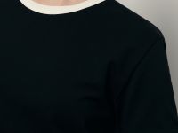 Футболка из хлопка с контрастной окантовкой