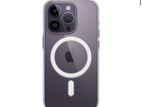 Чехол-накладка Kzdoo Mag Guardian Magsafe для iPhone 14 Pro пластиковый (прозрачно-фиолетовый)