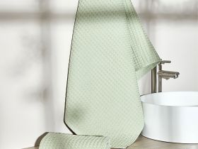 Полотенце вафельное Lorgo, зеленое