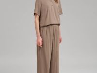 Брюки-палаццо с эластичным поясом