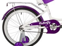 Детский велосипед Novatrack Butterfly 20, год 2023, цвет Розовый