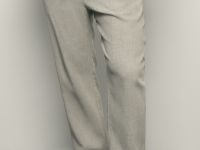 Брюки изо льна с эластичным поясом