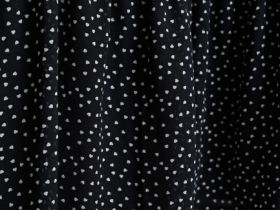 Платье мини из шифона в горошек, Черный