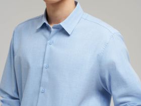 Рубашка прямого кроя из хлопка