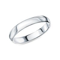 Серебряное обручальное кольцо