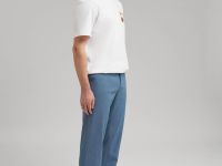 Брюки полуприлегающего кроя со льном