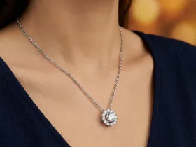 Классическая подвеска из белого золота э4712пд11231261_white