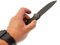 Складной нож Petrified Fish Loco PFB02GRDW, сталь D2, рукоять G10 зеленый