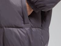 Удлиненный пуховик с капюшоном