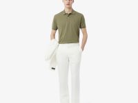 Мужское поло Lacoste из смеси эластичного органического хлопка