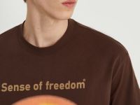 Футболка из хлопка с принтом