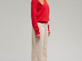 Брюки прямого кроя из вельвета