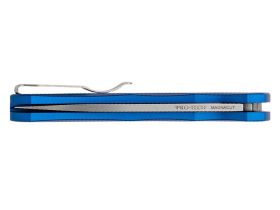 Складной нож Pro-Tech Malibu Blue, сталь MagnaCut, рукоять алюминий