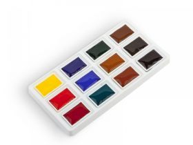 Набор акварели Сонет "Пленэр" в кюветах 12 цв х 2,5 мл, картонная упаковка