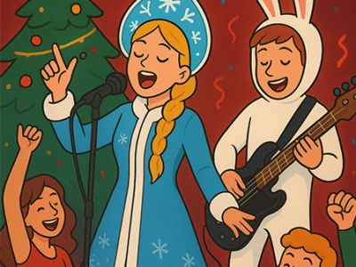 Предновогодняя вечеринка с безбашенной командой #газетыпишут